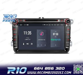 RADIO GPS ANDROID 12 PARA VOLKSWAGEN VW SEAT SKODA MULTIMEDI