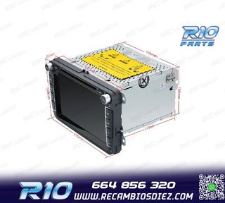 RADIO GPS ANDROID 12 PARA VOLKSWAGEN VW SEAT SKODA MULTIMEDI