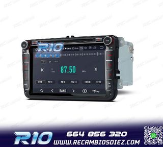 RADIO GPS ANDROID 12 PARA VOLKSWAGEN VW SEAT SKODA MULTIMEDI