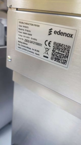Freidora Inducción Edenox Doble
