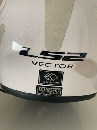 Casco de moto LS2 blanco