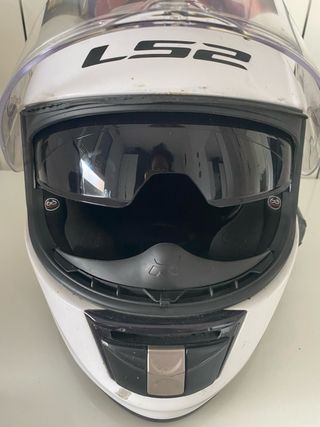 Casco de moto LS2 blanco