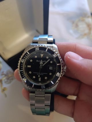 Reloj Bereson Plata y Negro