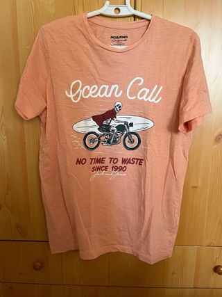 Camiseta Jack & Jones Naranja Talla S