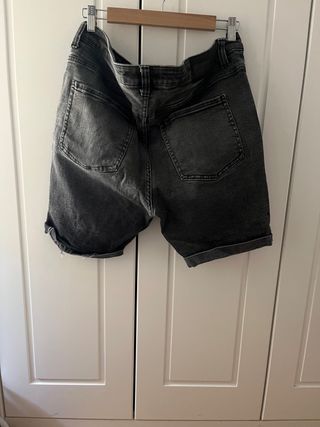 Pantalón corto vaquero hombre negro