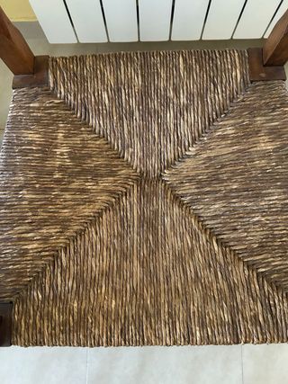 Pack 2 Sillas Madera Mimbre