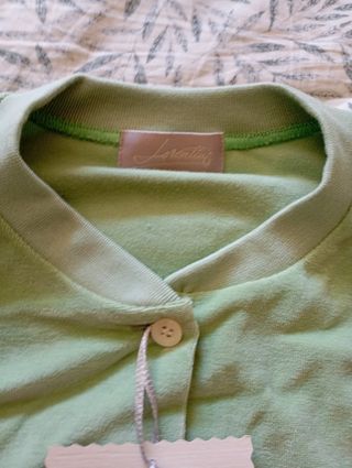 Pijama fino terciopelo verde