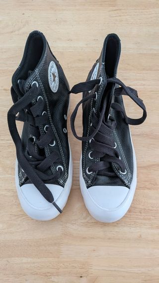 Bambas Converse Piel Negras Talla [Talla]