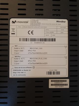 Router Movistar Fibra GPT-2541 GNAC