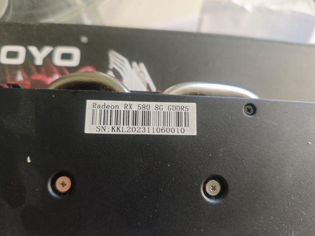 Tarjeta Gráfica SOYO RX580 8 GB DDR5