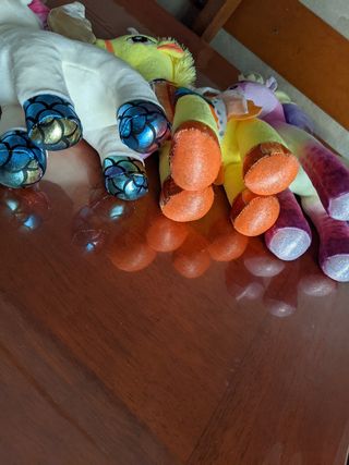 3 unicorni peluche