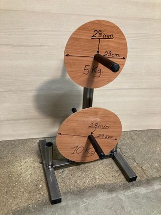 Soporte Discos de Pesas y Barras 28 mm Decathlon 