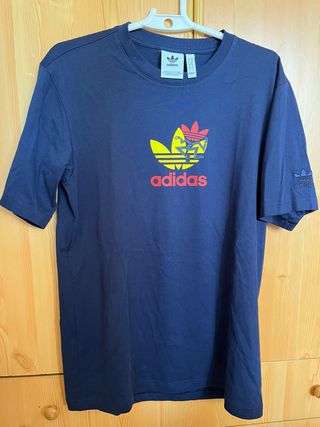 Camiseta Adidas Hombre Azul