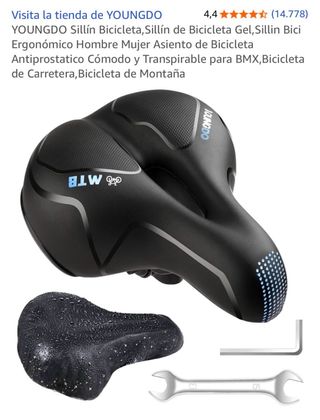 Sillín Bici Gel Gran Confort