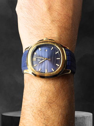 Orologio Uomo Stile Aquanaut Cinturino Silicone 40