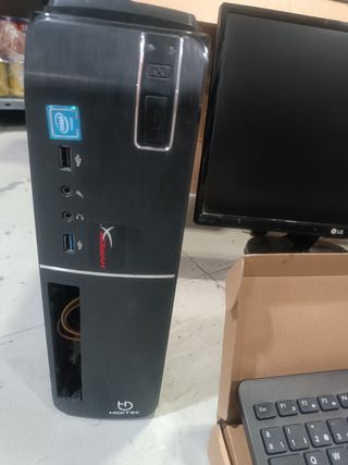 2 sobremesas HiDtec Negro + Monitor LG+2 Teclados 