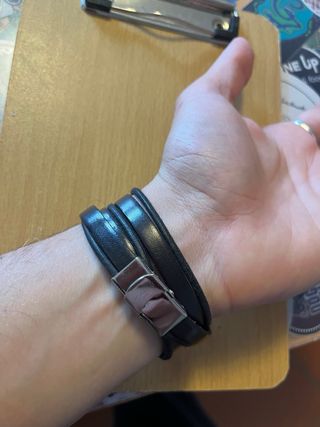 Bracciali Uomo e Unisex Pelle e Rudraksha