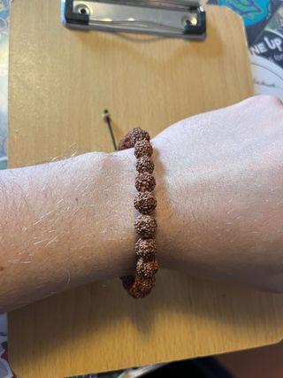 Bracciali Uomo e Unisex Pelle e Rudraksha