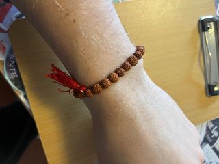 Bracciali Uomo e Unisex Pelle e Rudraksha