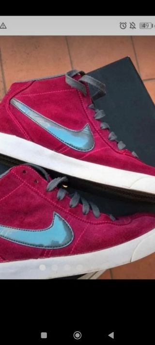 Zapatillas Nike Altas Rosas y Azules