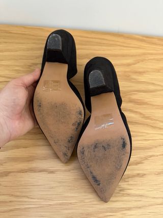 Zapato salón tacón medio ancho
