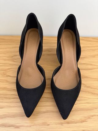 Zapato salón tacón medio ancho
