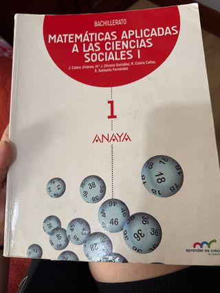 Matemáticas aplicadas a las Ciencias Sociales I.