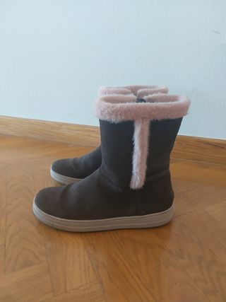Botines  Waterproof de ante marrón talla 38