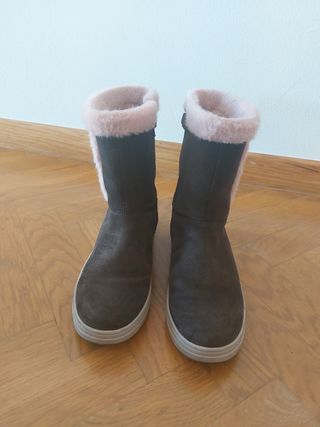 Botines  Waterproof de ante marrón talla 38