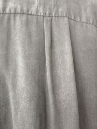 Camisa Zara Denim Premium Mujer Talla XL Gris Mare