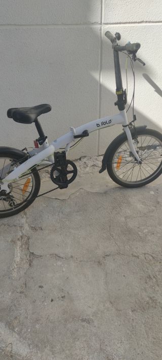 Bicicleta Paseo Plegable Blanca