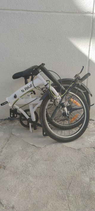 Bicicleta Paseo Plegable Blanca