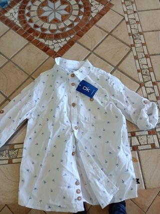 Completo bambino camicia,pantaloni, cinta e maglio