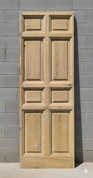 Puerta madera Antigua restaurada 
