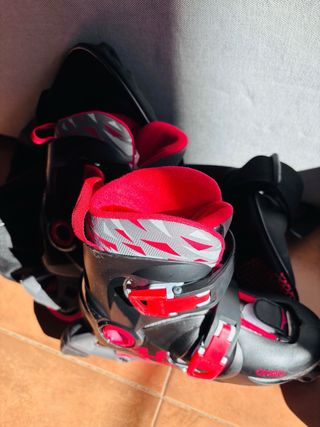 Patines en línea+Bolsas transporte+protecciones