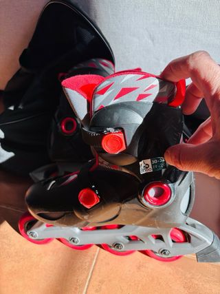 Patines en línea+Bolsas transporte+protecciones