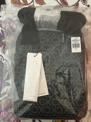Bolsito Calvin Klein Monogram Negro