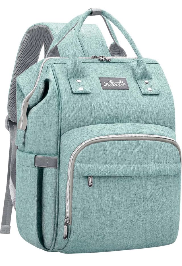 Mochila para bebé color verde menta