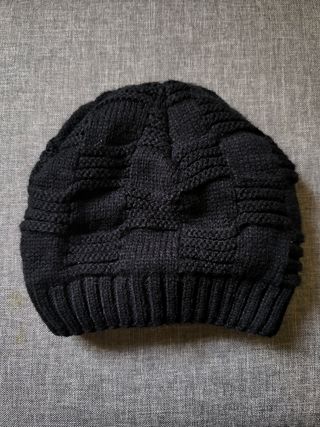 Gorro de lana negro
