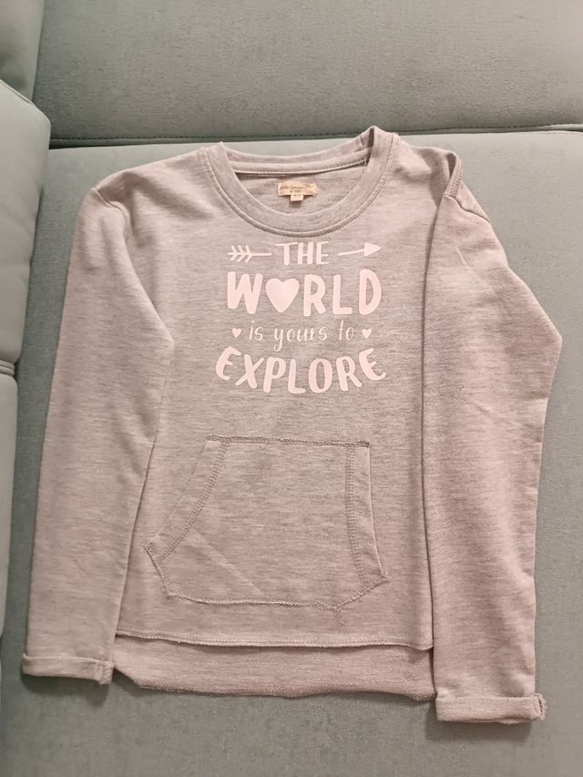 Camiseta niña 5-6 años gris