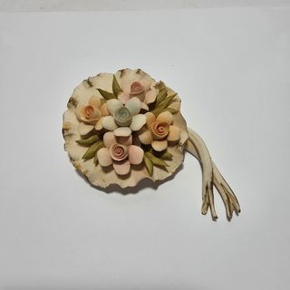 Fiore in ceramica Capodimonte '900 per decorazioni