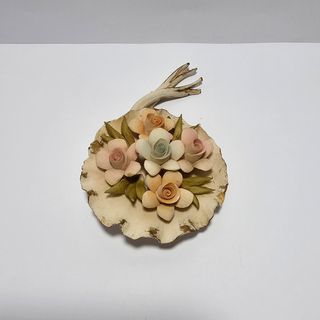 Fiore in ceramica Capodimonte '900 per decorazioni