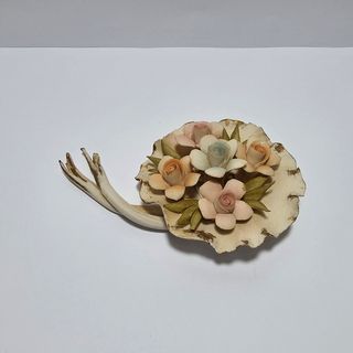 Fiore in ceramica Capodimonte '900 per decorazioni