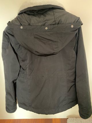 Plumífero Hollister Negro Talla XS