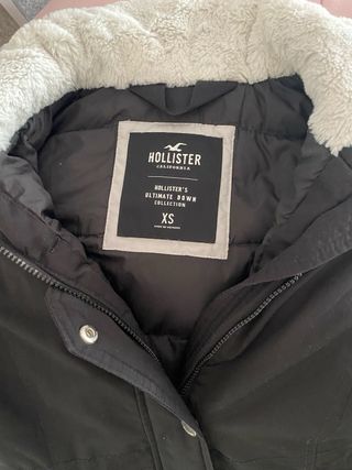 Plumífero Hollister Negro Talla XS