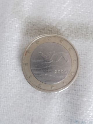 Moneda 1 Euro Finlandia 2000 Cisnes