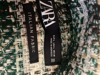 Chaqueta Zara cuadros oversize estilo sobrecamisa