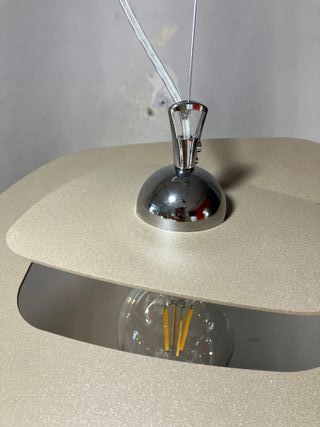 Lampadario metallo taglio laser d.50 sabbia