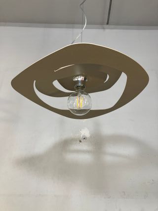 Lampadario metallo taglio laser d.50 sabbia