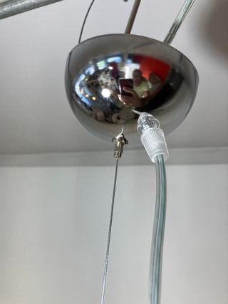 Lampadario metallo taglio laser d.50 sabbia